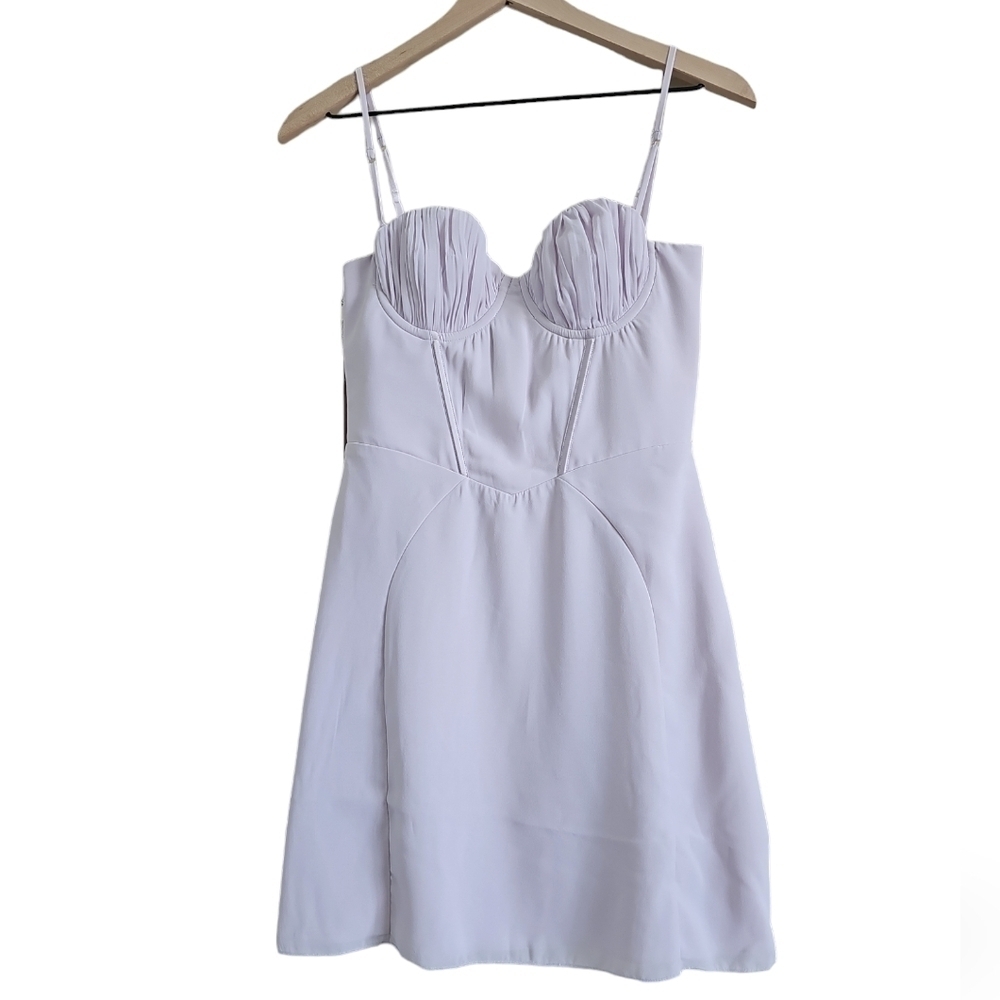 NWT - OH POLLY ELWIRA GEORGETTE A-LINE CORSET MINI DRESS - Picture 3 of 12